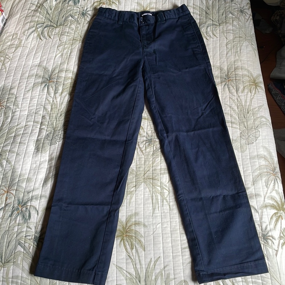 Lands end navy blue uniform pants